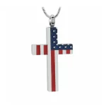 Patriotic Cross Pendant Urn