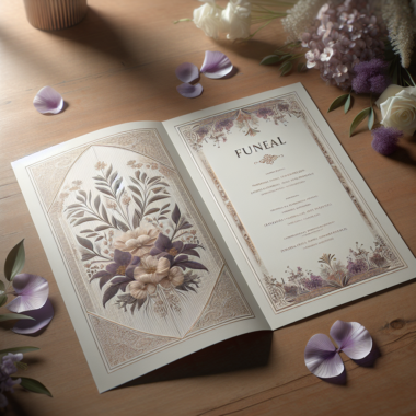 Creating Meaningful Tributes with Folded Funeral Programs