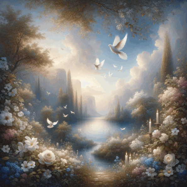 Embracing Remembrance: A Reservoir of Touching Memorial Quotes - peaceful and comforting visual