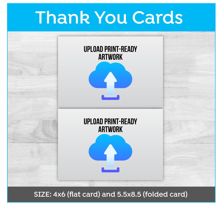 Thank you Card Print Ready Artwork Upload