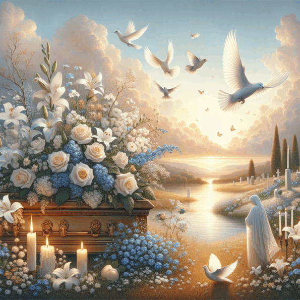 Discovering Solace in Remembrance: Funeral Program Printing by DisciplePress - peaceful and comforting visual