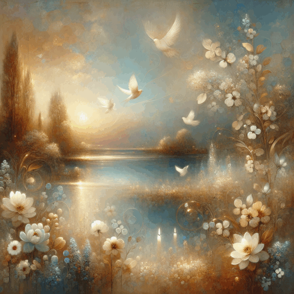A Compassionate Guide to Ordering Custom Funeral Programs Online - peaceful and comforting visual