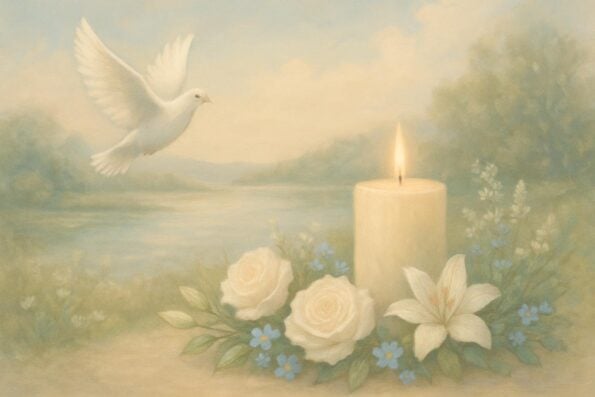 4 Page vs 8 Page Funeral Programs: Key Differences and Benefits for Meaningful Memorials - peaceful and comforting visual