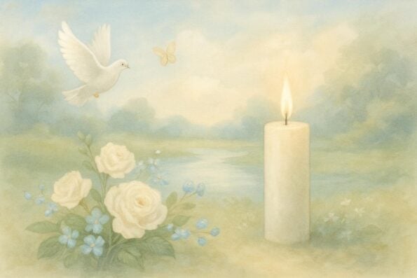 Are Funeral Bookmarks Appropriate Thank You Gifts? Pros and Cons - peaceful and comforting visual