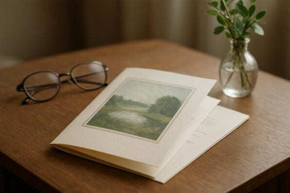 Artistic Funeral Program Covers: Watercolor, Illustrations, and Art Prints