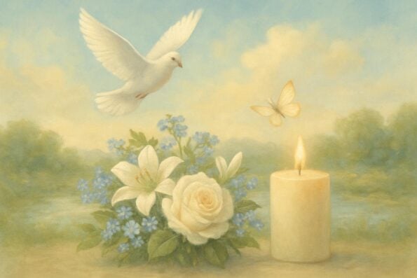 Best Bible Verses for Obituary Writing: Examples and Meanings - peaceful and comforting visual