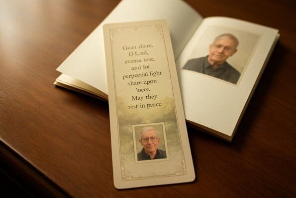 Catholic Funeral Bookmarks: Popular Prayers and Design Ideas