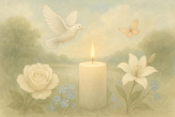 Checklist: Preparing Photos for Printing in Funeral Bulletins and Church Materials - peaceful and comforting visual