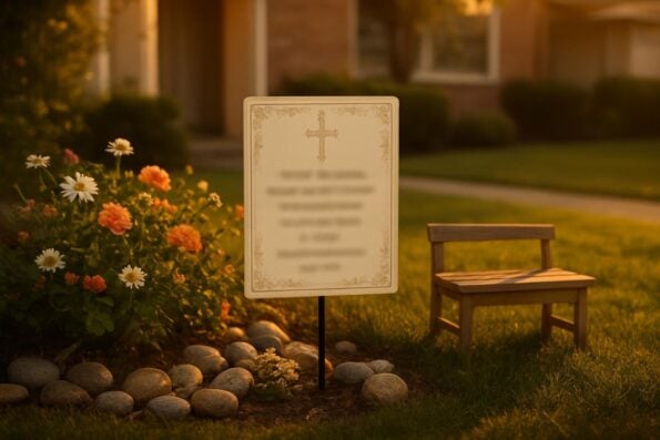 Christian Memorial Yard Signs: Faith-Based Designs and Messages