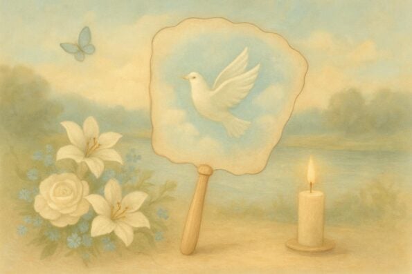 Creative Ways to Use Memorial Fans During and After a Funeral: Honoring Loved Ones Beyond the Service - peaceful and comforting visual