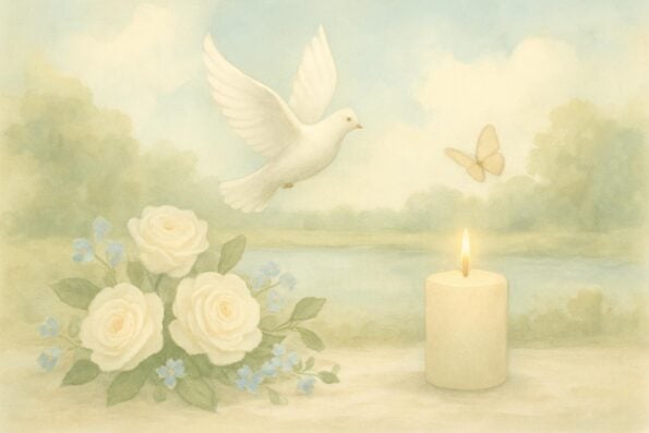 DIY Funeral Thank You Cards: Upload Custom Designs for Fast Printing - peaceful and comforting visual