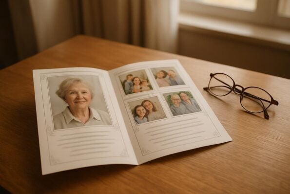 Examples of Bi-Fold Funeral Program Layouts for Inspiration