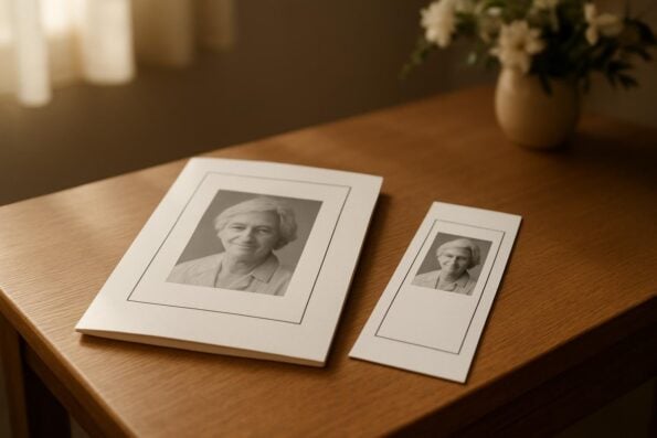 Examples of Elegant Black and White Funeral Program Layouts: Timeless Monochrome Designs for Meaningful Remembrance