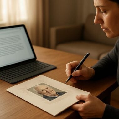 From Digital Words to Lasting Keepsakes: Turning a ChatGPT-Written Obituary Into a Printed Funeral Program