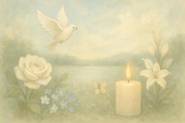 Funeral Bookmarks vs Memorial Cards: Key Differences Explained - peaceful and comforting visual