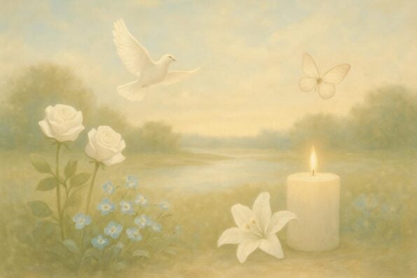 Funeral Thank You Cards for Churches: Bulk Ordering and Custom Printing - peaceful and comforting visual
