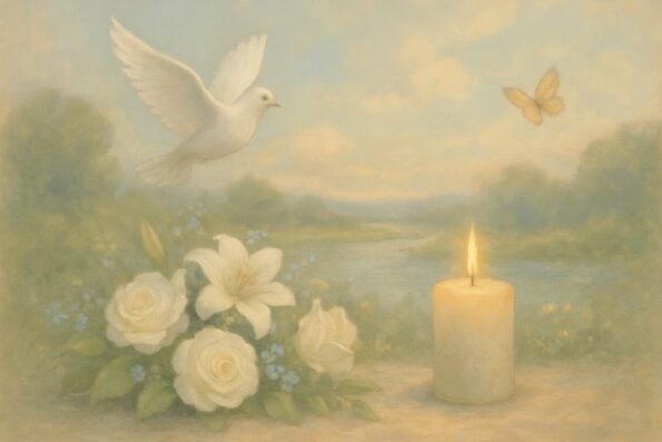 How Funeral Directors Simplify Memorial Printing with DisciplePress - peaceful and comforting visual