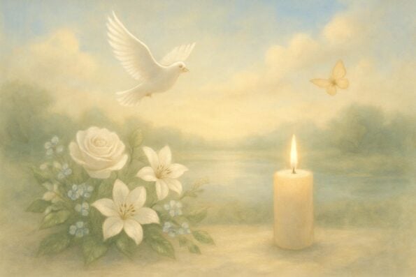 How to Choose Between a Funeral Program and a Memorial Card: A Compassionate Guide for Families - peaceful and comforting visual