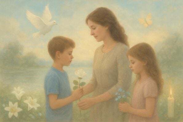 How to Involve Children and Teens in Funeral Planning Tasks: Compassionate Guidance for Families - peaceful and comforting visual