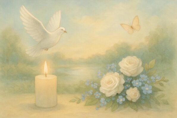 How to Order Custom Memorial Car Tags for a Funeral: A Step-by-Step Guide - peaceful and comforting visual