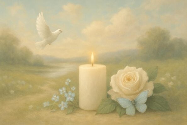How to Order Custom Memorial T-Shirts for a Funeral or Church Event: A Step-by-Step Guide - peaceful and comforting visual
