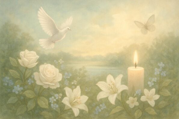 How to Order Memorial Cards Online: Step-by-Step for Families - peaceful and comforting visual
