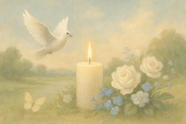 How to Personalize Funeral Bookmarks for Different Faith Traditions: Honoring Beliefs with Meaningful Keepsakes - peaceful and comforting visual