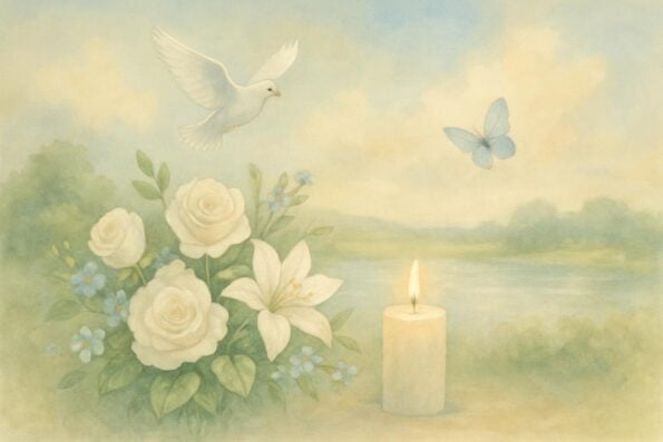 How to Print Funeral Programs at Staples vs. Local Print Shops: A Compassionate Guide for Families - peaceful and comforting visual