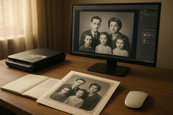 How to Scan Old Family Photos for Funeral Programs Without Losing Quality
