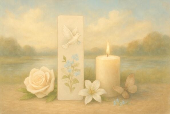 How to Turn Funeral Bookmarks Into Long-Term Family Heirlooms - peaceful and comforting visual