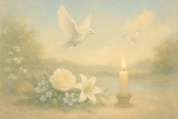 How to Write an Obituary When You Don't Know Much About Their Life: Compassionate Guidance for Families in Need - peaceful and comforting visual