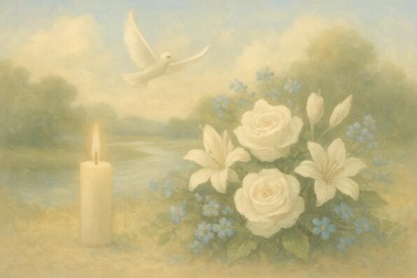 How to Write an Obituary for a Distant Relative or Acquaintance: Gentle Guidance for a Meaningful Tribute - peaceful and comforting visual