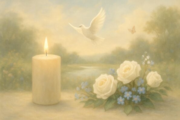 How to Write an Obituary for a Parent Under Pressure: A Compassionate Guide for Families - peaceful and comforting visual