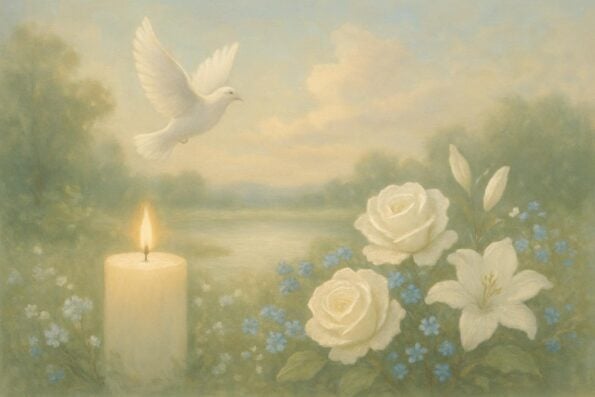 Low Cost Funeral Prayer Cards: Where to Order and What to Include - peaceful and comforting visual