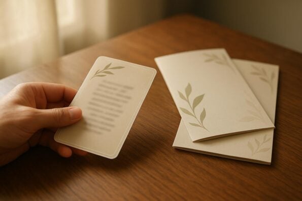 Memorial Prayer Cards for Non-Religious Funerals: What to Include for a Meaningful Tribute