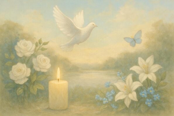 Memorial Slideshow Templates: Where to Find and How to Use Them - peaceful and comforting visual