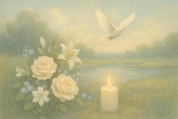Modern vs Traditional: Choosing an Elegant Funeral Program Layout - peaceful and comforting visual