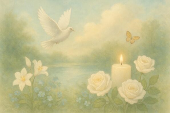 Nature-Themed Funeral Program Covers: Symbolism and Design Tips - peaceful and comforting visual