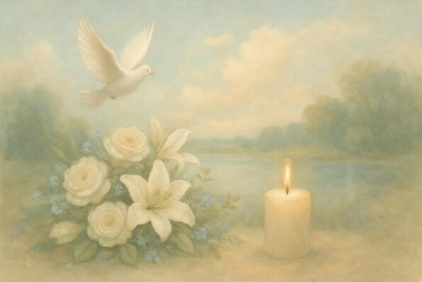 Obituary Writing for Church Members: What to Include for a Beautiful Tribute - peaceful and comforting visual