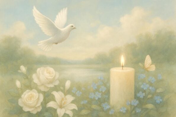 Popular Funeral Poems for Children and Young People: Gentle Words for Young Hearts - peaceful and comforting visual