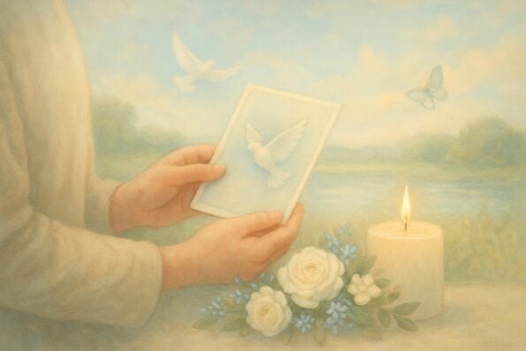 Prayer Card Etiquette: When and How to Distribute at Funerals - peaceful and comforting visual