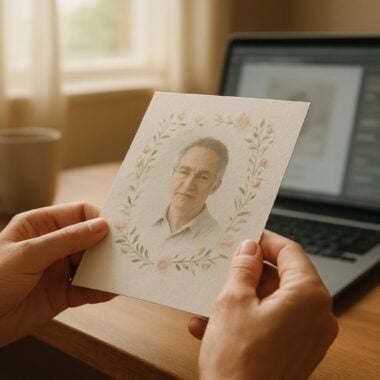 Printing AI-Designed Memorial Cards and Prayer Cards: A Compassionate Guide for Families