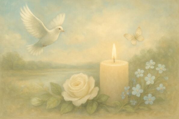 Printing Funeral Programs for Different Faiths and Cultures: Honoring Traditions with Compassion - peaceful and comforting visual