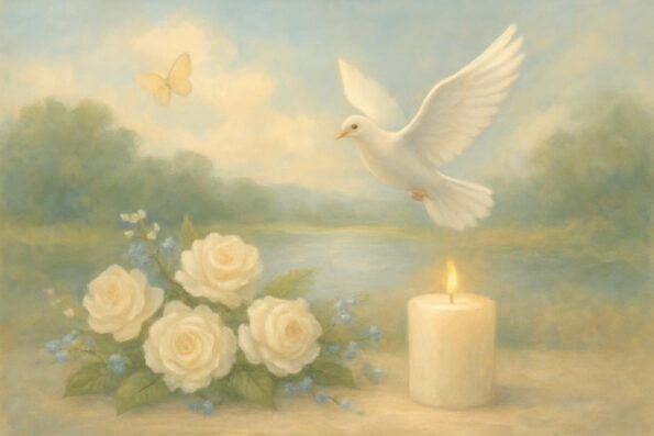 Psalms of Comfort for Catholic Funeral Masses: A Guide for Families and Planners - peaceful and comforting visual