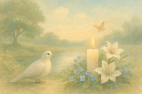 Scriptures for Grieving Parents: Finding Strength in the Bible - peaceful and comforting visual