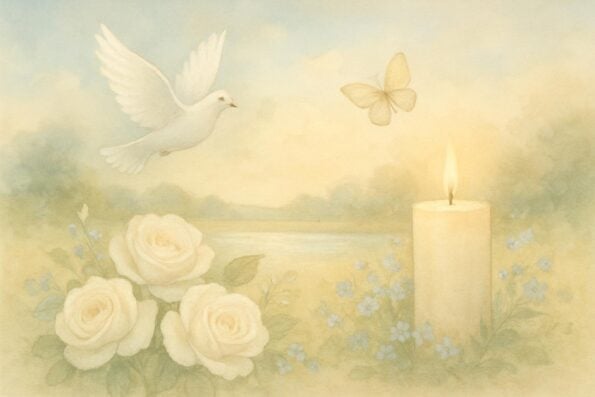 Seasonal Funeral Program Cover Ideas: Spring, Summer, Fall, Winter - peaceful and comforting visual