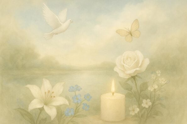Short Bible Verses for Obituaries and Memorial Cards: Uplifting Words for Lasting Remembrance - peaceful and comforting visual