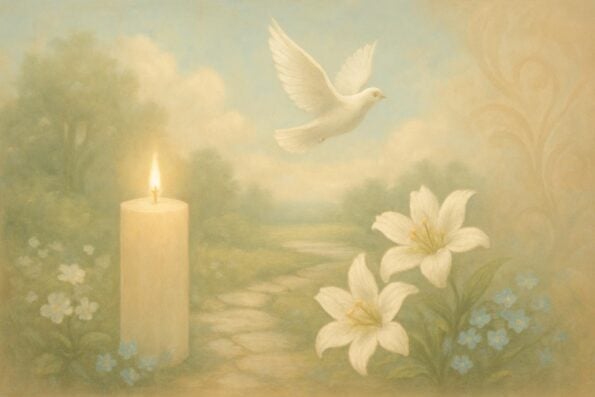 Tithe Envelope Design Ideas for Small Churches on a Budget - peaceful and comforting visual