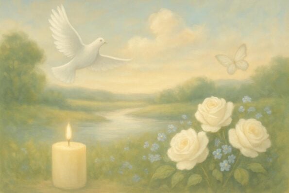 Understanding the Differences Between Bi-Fold and Booklet Funeral Programs Online: A Compassionate Guide for Families - peaceful and comforting visual