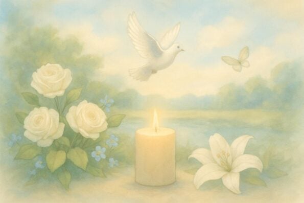 Using Color Photos vs Black and White in Memorial Printing: A Compassionate Guide for Families - peaceful and comforting visual
